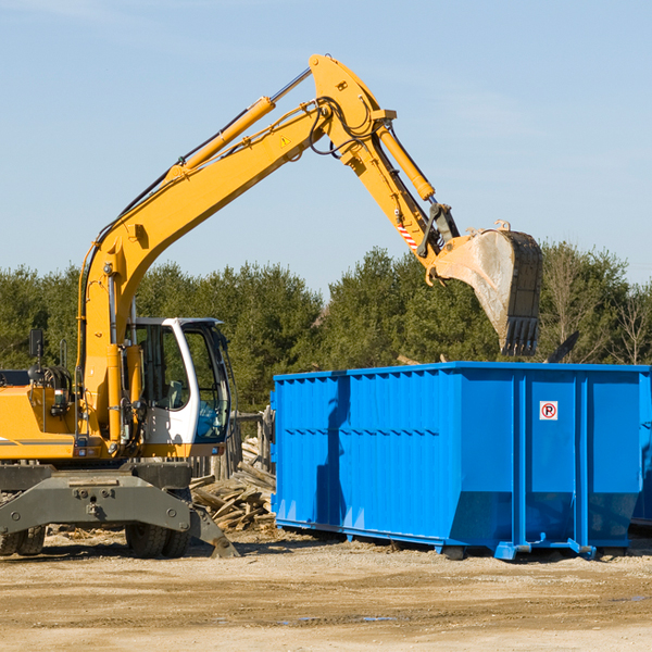 what size residential dumpster rentals are available in Danbury